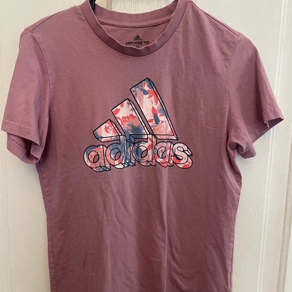 Adidas Amplifier Tee in Dusty Pink - Picture 1 of 3